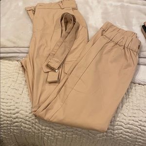 Cargo Pants High Waist with Belt